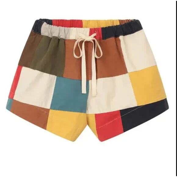 The Great. Bonfire Patchwork Shorts Sz. 2 / Medium - Picture 1 of 12